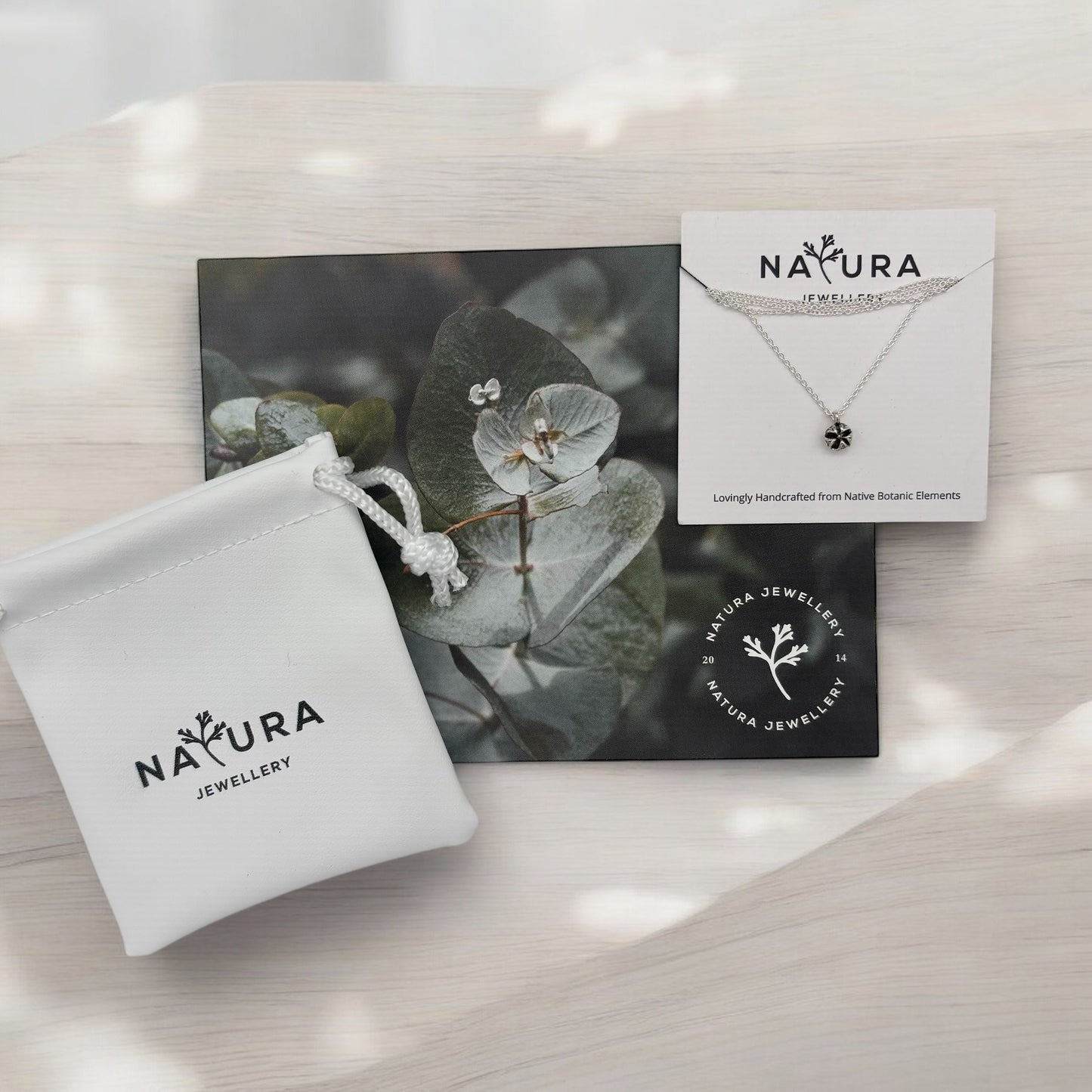 Tea Tree Dainty Silver Pendant