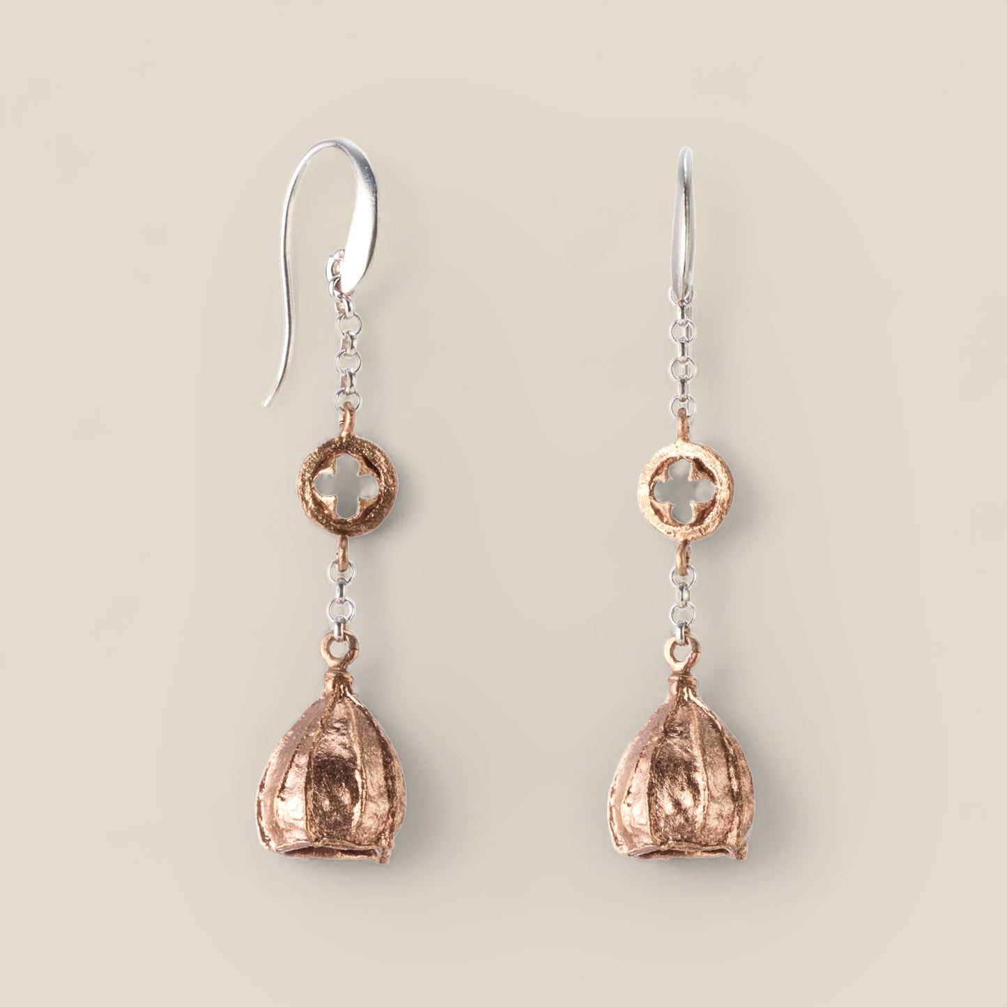 Gumnut Long Drop Earrings