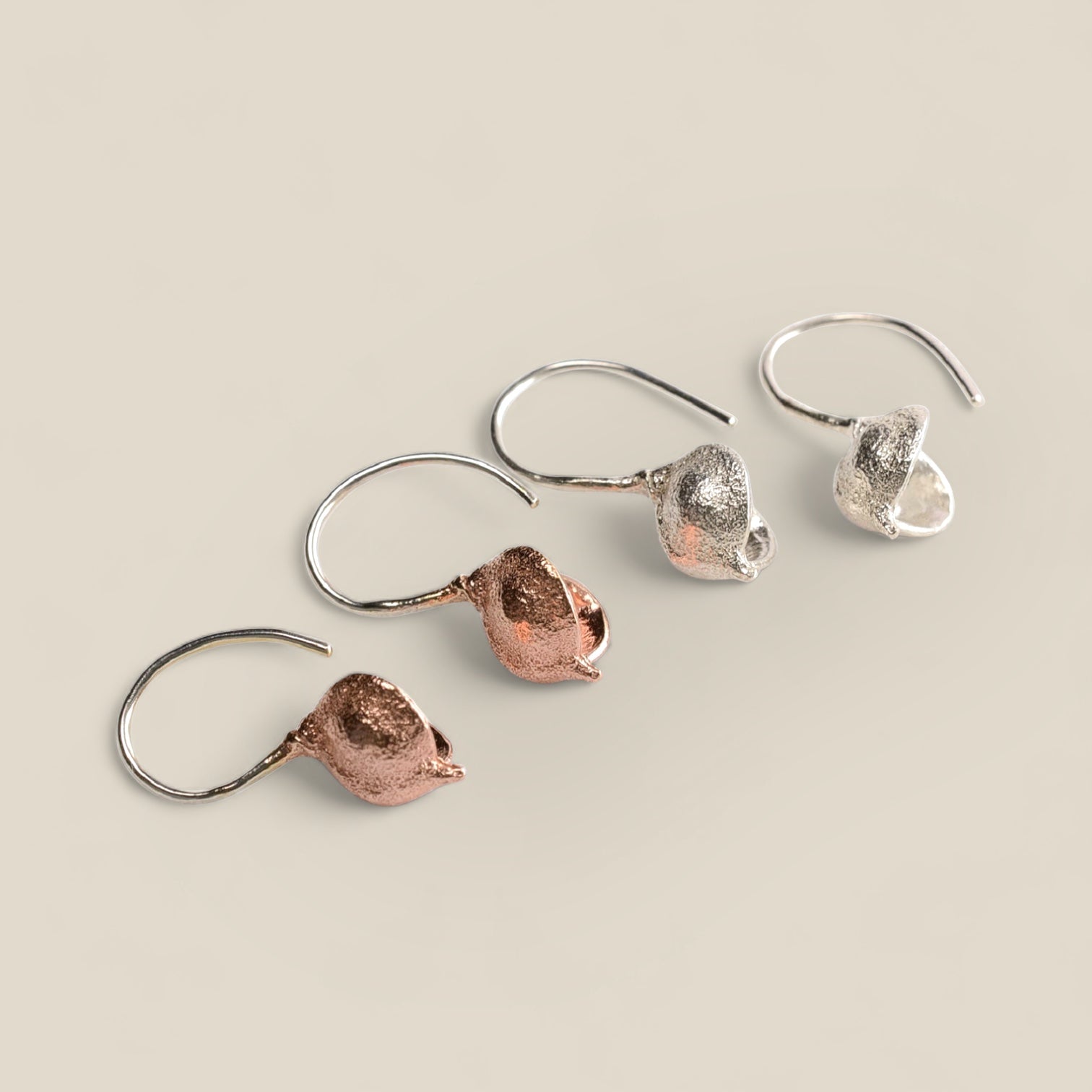 Mini grevillea pod earrings