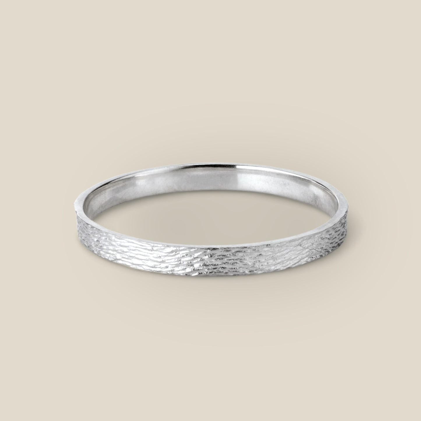 Eucalyptus Solid Silver Bangle