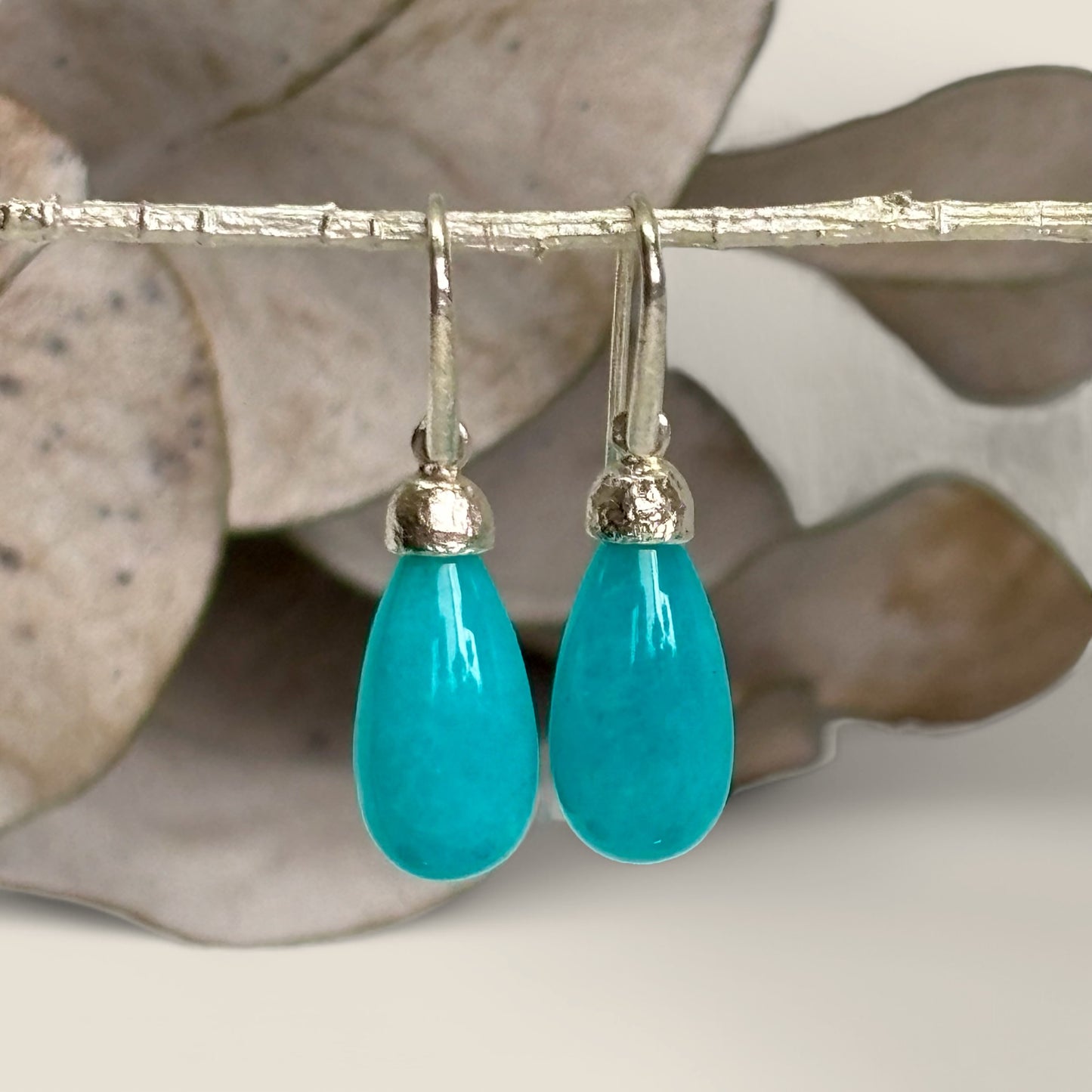 Pod Gemstone Drop Earrings