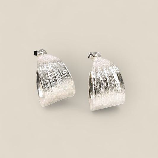 Melaleuca Silver Hoop Earrings