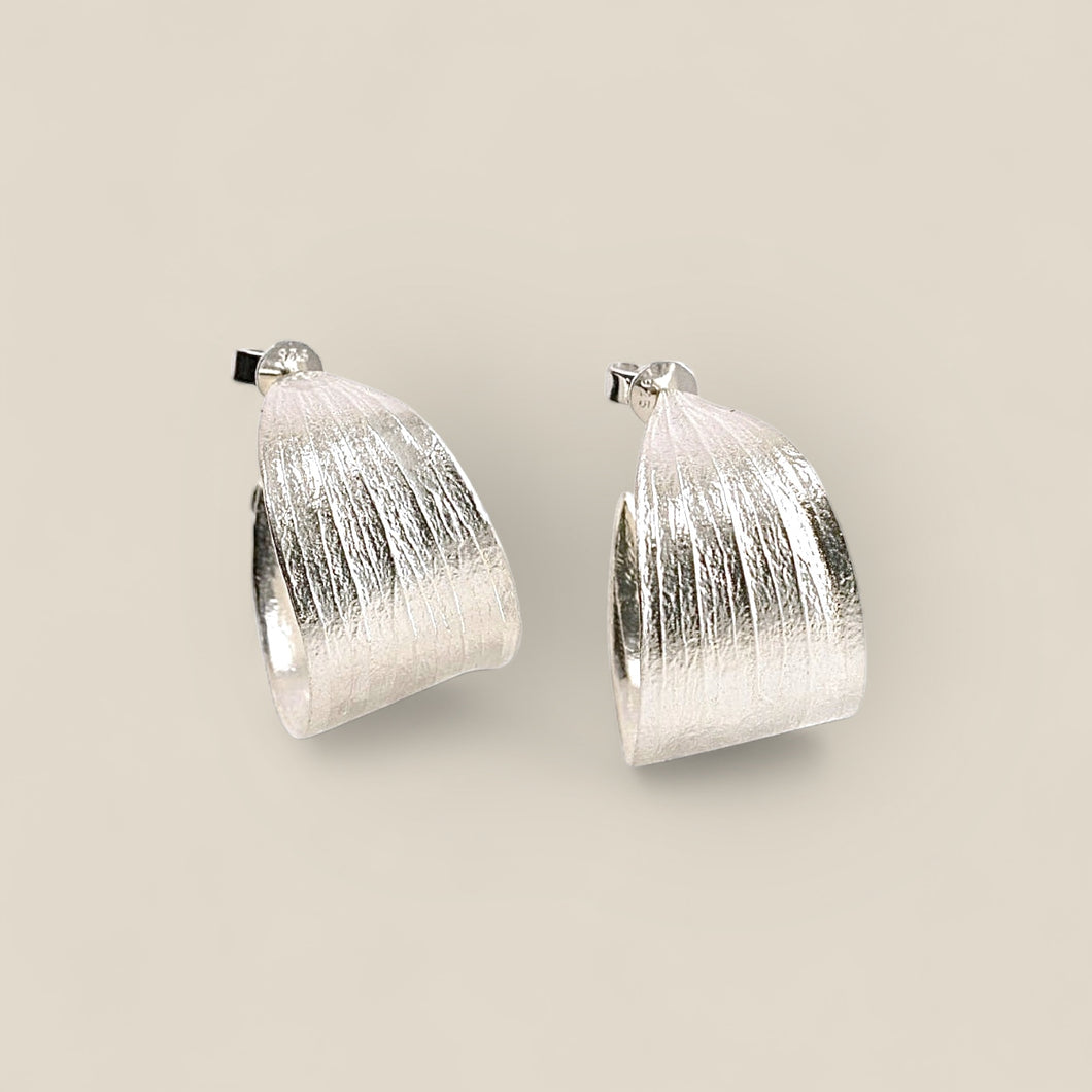 Melaleuca Silver Hoop Earrings