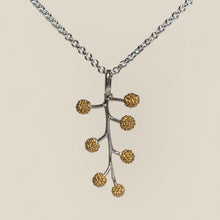 Load image into Gallery viewer, Acacia silver and yellow gold pendant