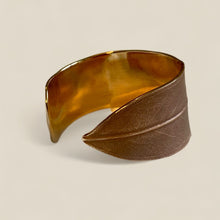 Load image into Gallery viewer, Bronze Gumleaf Cuff 