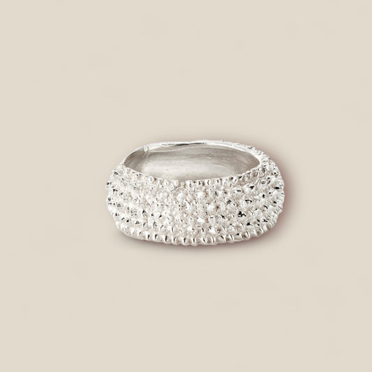 Silver Banksia Bomb Ring 