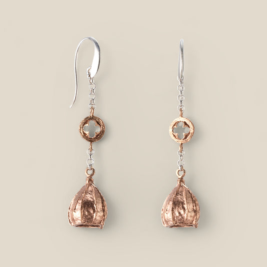 Gumnut Long Drop Earrings