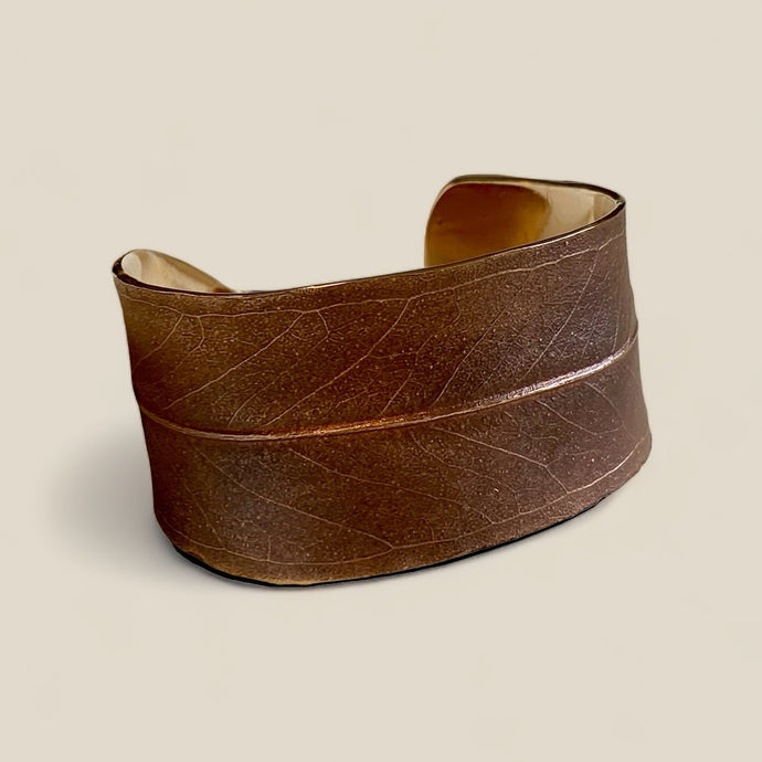 Bronze Gumleaf Cuff 