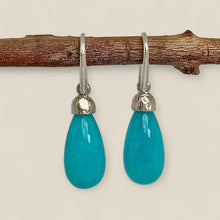 Load image into Gallery viewer, Pod Amazonite Drop Earrings