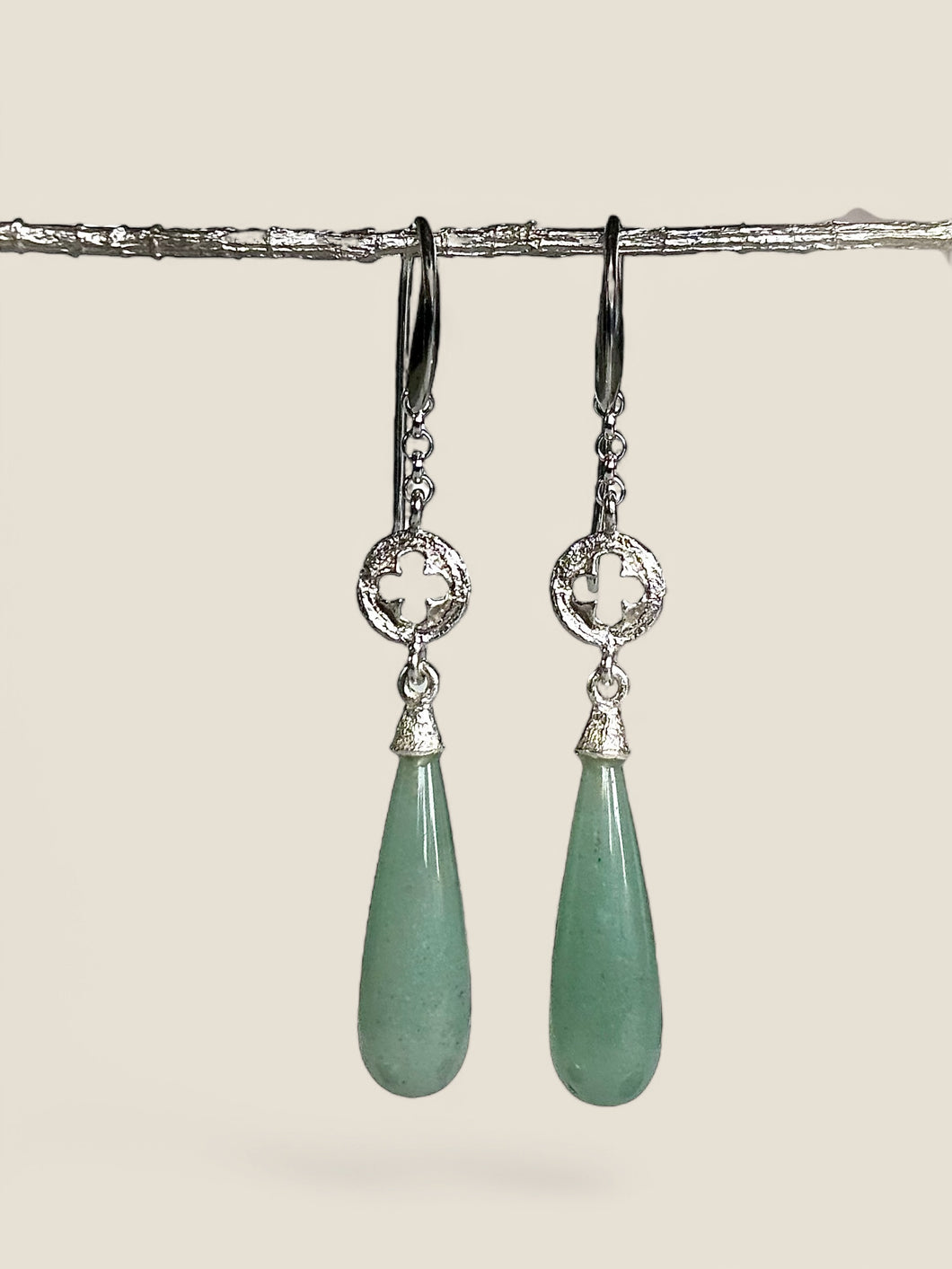 NATURA Eucalyptus Drop Earrings 