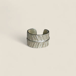 Banksia Leaf Ring Silver Polished