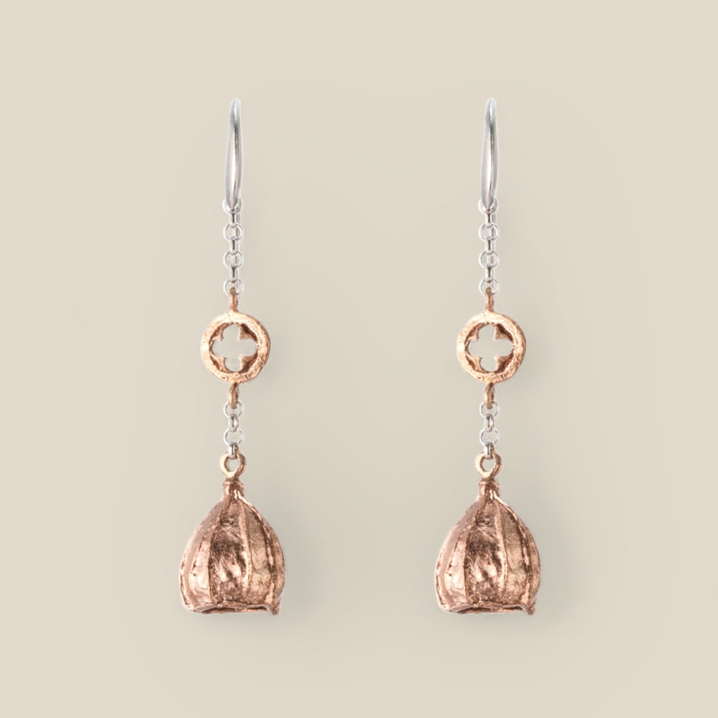 Gumnut Long Drop Earrings