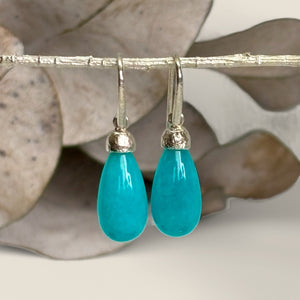 Pod Gemstone Drop Earrings