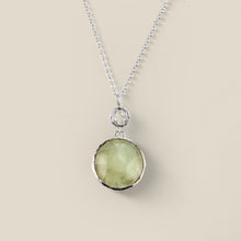 Load image into Gallery viewer, Eucalypt and prehnite pendant