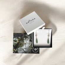 Load image into Gallery viewer, Natura eucalypt Drop Earrings in Packaging 