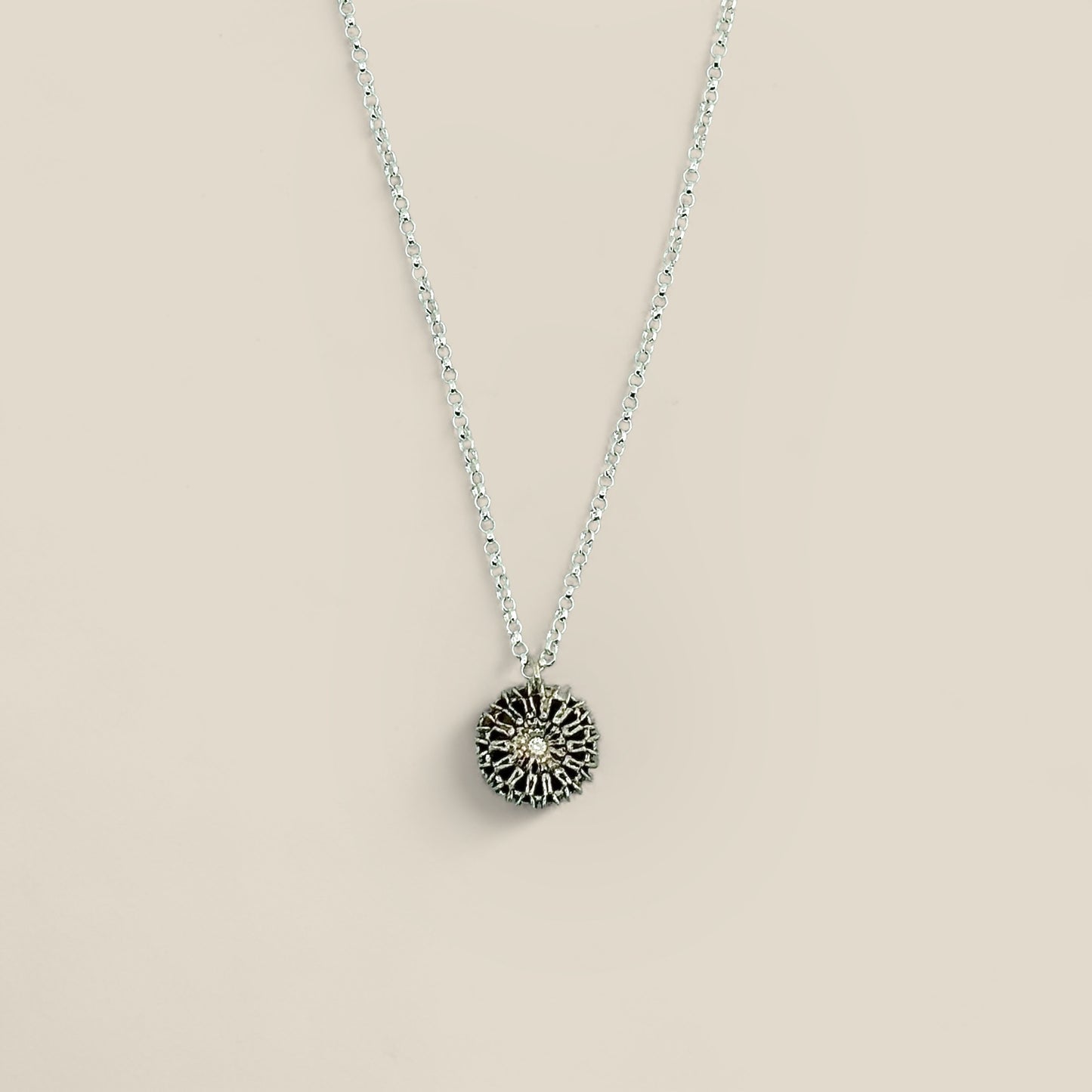 Samara Pendant Oxidised Silver 