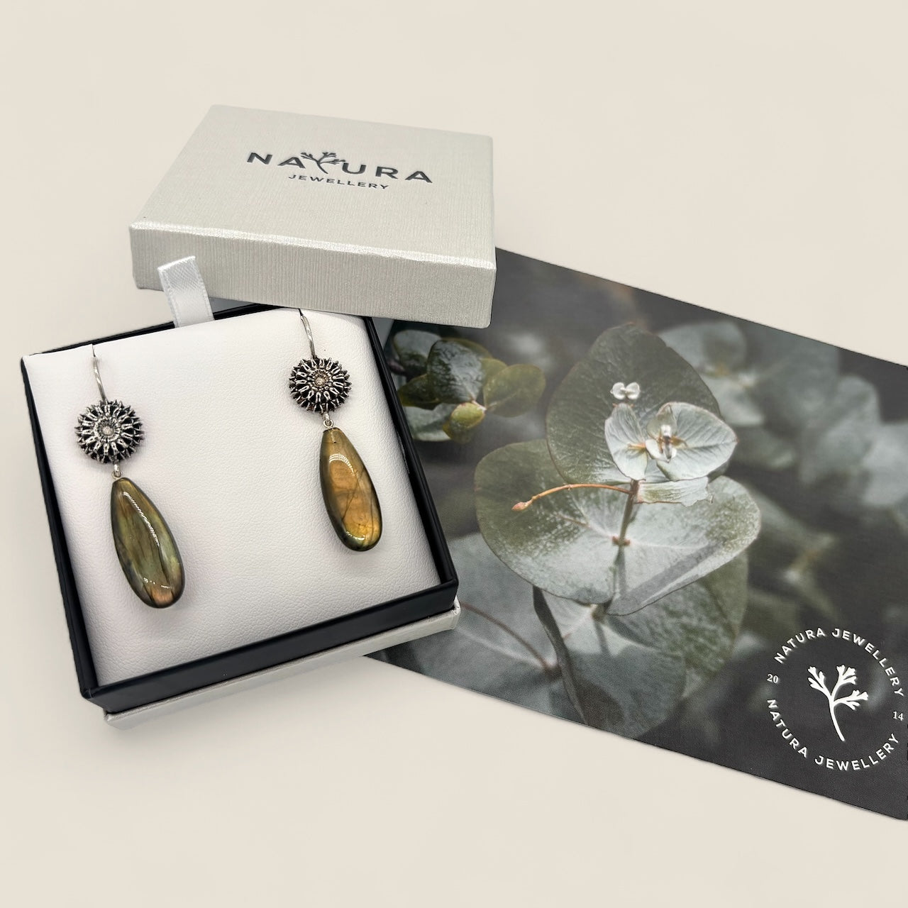 Samara and Labradorite Drop Earrings 