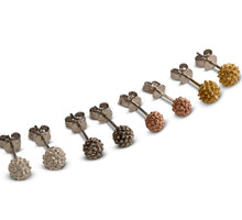Load image into Gallery viewer, Acacia silver stud earrings