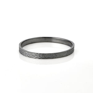 Eucalyptus oxidised silver bangle