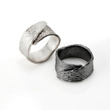 Load image into Gallery viewer, Eucalyptus silver wrap rings