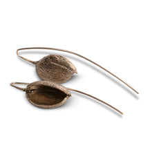 Load image into Gallery viewer, Grevillea pod earrings silver oxidised