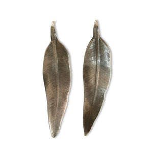 Gumleaf silver earrings