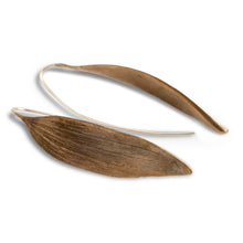 Load image into Gallery viewer, Melaleuca leaf earrings bronze