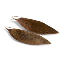 Load image into Gallery viewer, Melaleuca leaf earrings bronze