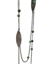 Load image into Gallery viewer, Melaleuca silver necklace with chrysophrase