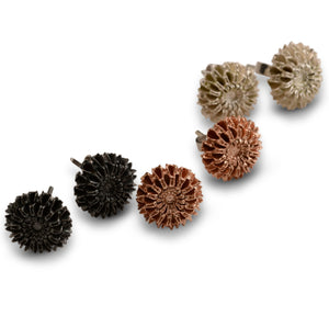 Samara silver stud earrings
