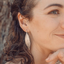 Load image into Gallery viewer, Melaleuca silver leaf earrings